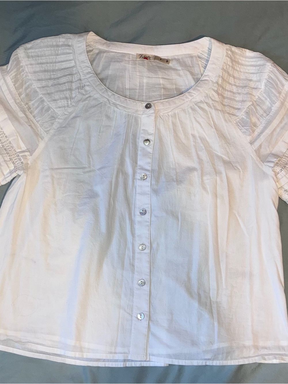 Faherty White Enna Top size Small